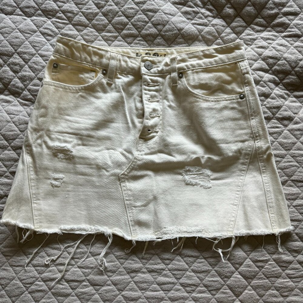 Free People denim mini skirt, size 28